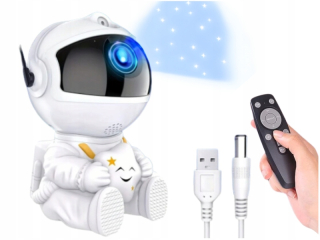 LED NOČNÁ LAMPA ASTRONAUT PROJEKTOR PRE DETI PROJEKTOR STAR + DIAĽKOVÉ OVLÁDANIE